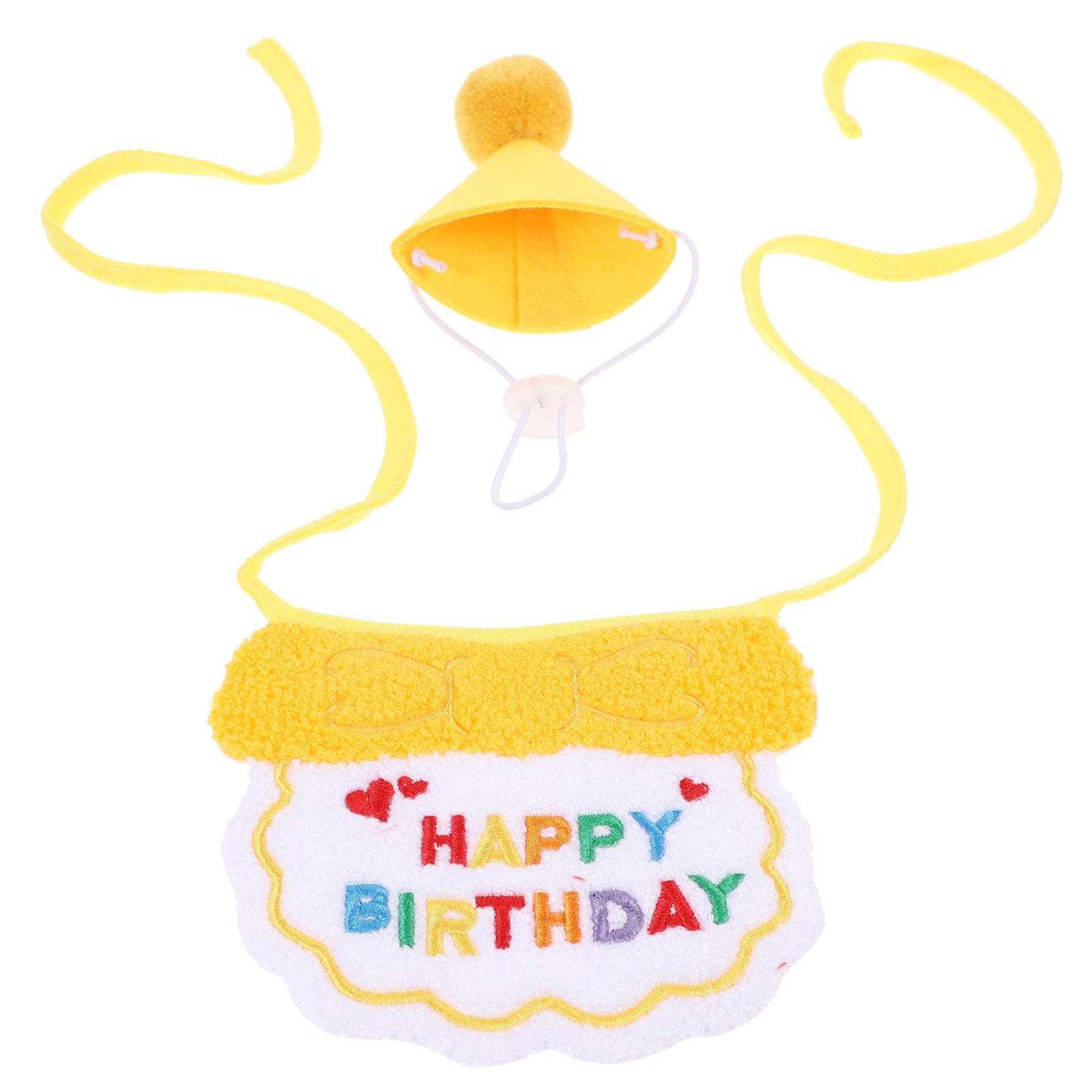 

Pet Costume Dog Supplies Birthday Cat Hat Wear Resistant Lightweight Portable Reusable B Fits Occasions Easy Storage жовтий