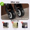 4 Small Door Rollers, 2-inch Wooden Door Rollers, Anti-sag Bottom Support Wheels with Mounting Screws