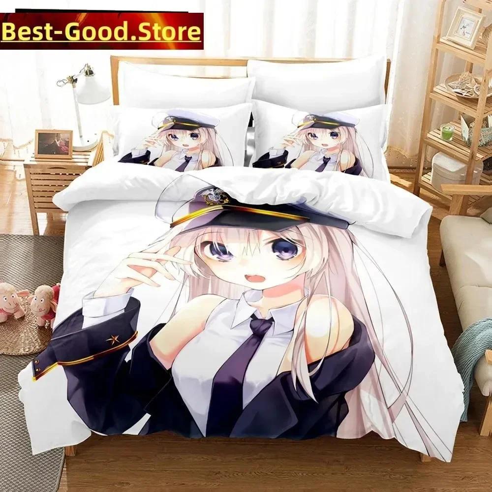 

3D Anime Azur Lane Beding Set Printed Bed Linen Set With Pilowcase Bed Soft Duvet Cover Soft Single Double Quen Super King-Sized Dimensionsd Dimension 100*200cm Single