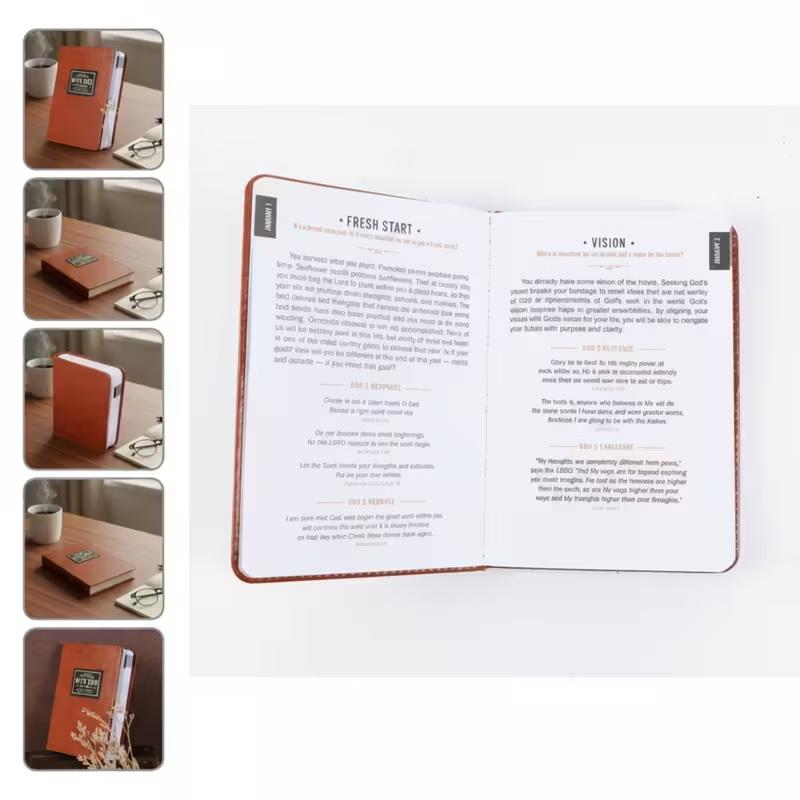 Un Minuto con Dio per gli Uomini: Libro di Devozioni Quotidiane 365 Lettura Biblica Quotidiana e Planner di Preghiera Con 365 Spunti Regalo Cristiano