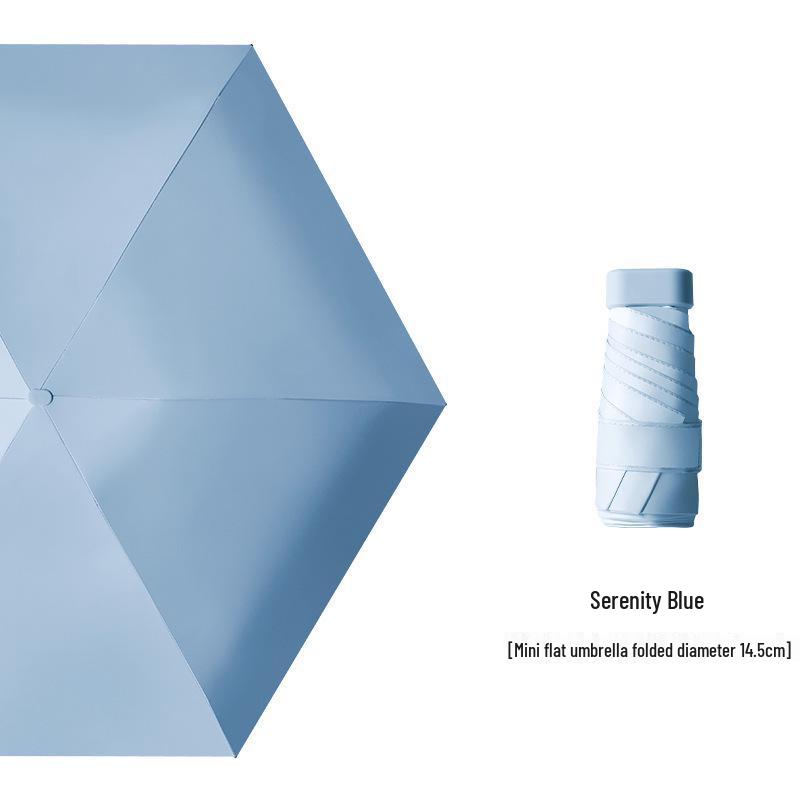 40% Off Compact Capsule Umbrella – Sunshade & UV Protection, Rain or Shine