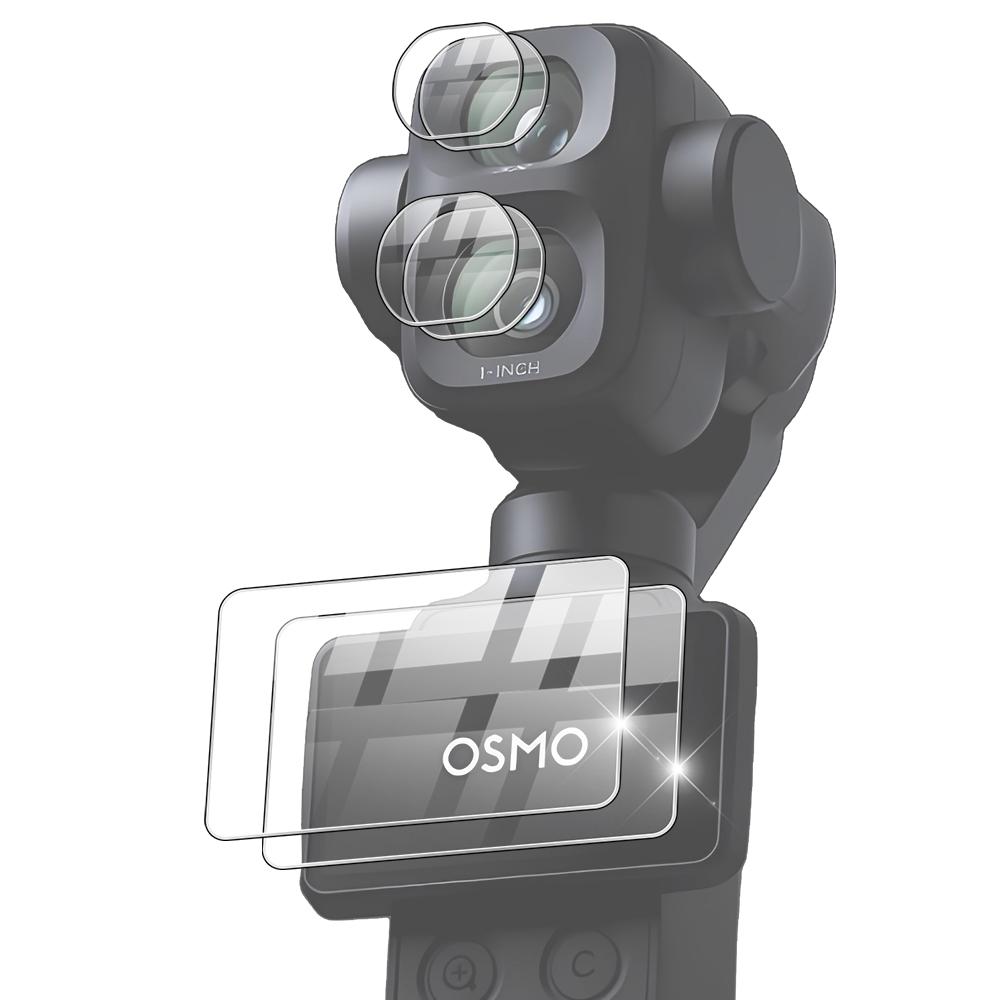 9H Tempered Glass For DJI Osmo Pocket 4 Pro Ultra-Clear Glass Camera Lens Screen Protector Film For DJI Pocket 4P Accessories 4