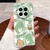 Jelly Casing For Realme GT5 Pro (240W) Funda Capa Clear Silicone Soft TPU Back Cover Cute Cat Rabbit Heart Protective Case Coque