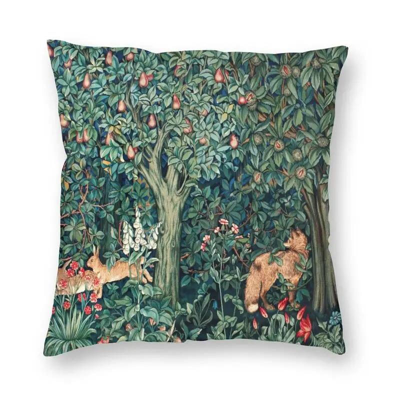 Floral Pattern Bedroom Pillowcase Living Room  Decor Strawberry Thief Red Cushion Cover