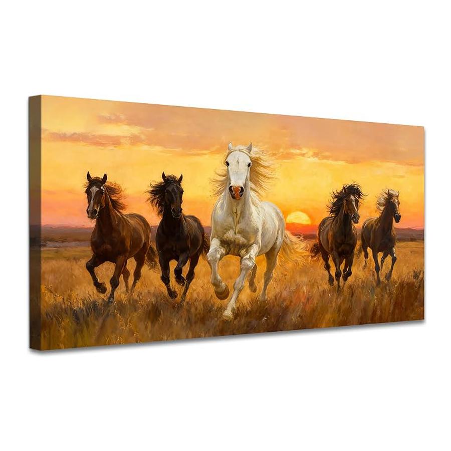 Diamond Mosaic Running Horse Large Size Diy Diamond Painting Full Drill Animals Jewelry Cross Stitch Picture Wall Decor