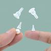 Non-slip 50x Soft Clear Earring Backings Silicone Rubber Safety Pads Backstops Replacement for Earring Studs Hoop DIY