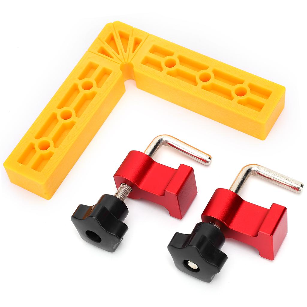Right Angle Positioning Clip 90 Degrees Fixing Ruler L Shape Woodworking Splicing Clamping Squares