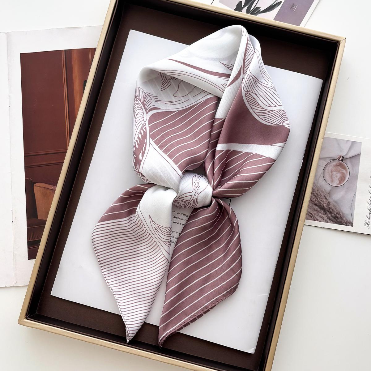 

Роскошный квадратный шарф для женщин, мягкий принт, бандана, лента для сумки, повязка на голову, модный женский платок для волос, шаль, обертывание, женский шейный платок, хиджаб