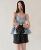 MUSINSA STANDARD WOMAN Women'S Check Frill Sleeveless Top [Blue]