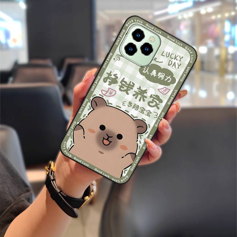TPU Couple Phone Case For Oukitel C21 Pro Soft case Cartoon Cute Fashion Design Dirt-resistant Protective Anti-dust