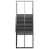Vidaxl Kabina Prysznicowa W Paski, Esg, 90X70X180 Cm, Czarna