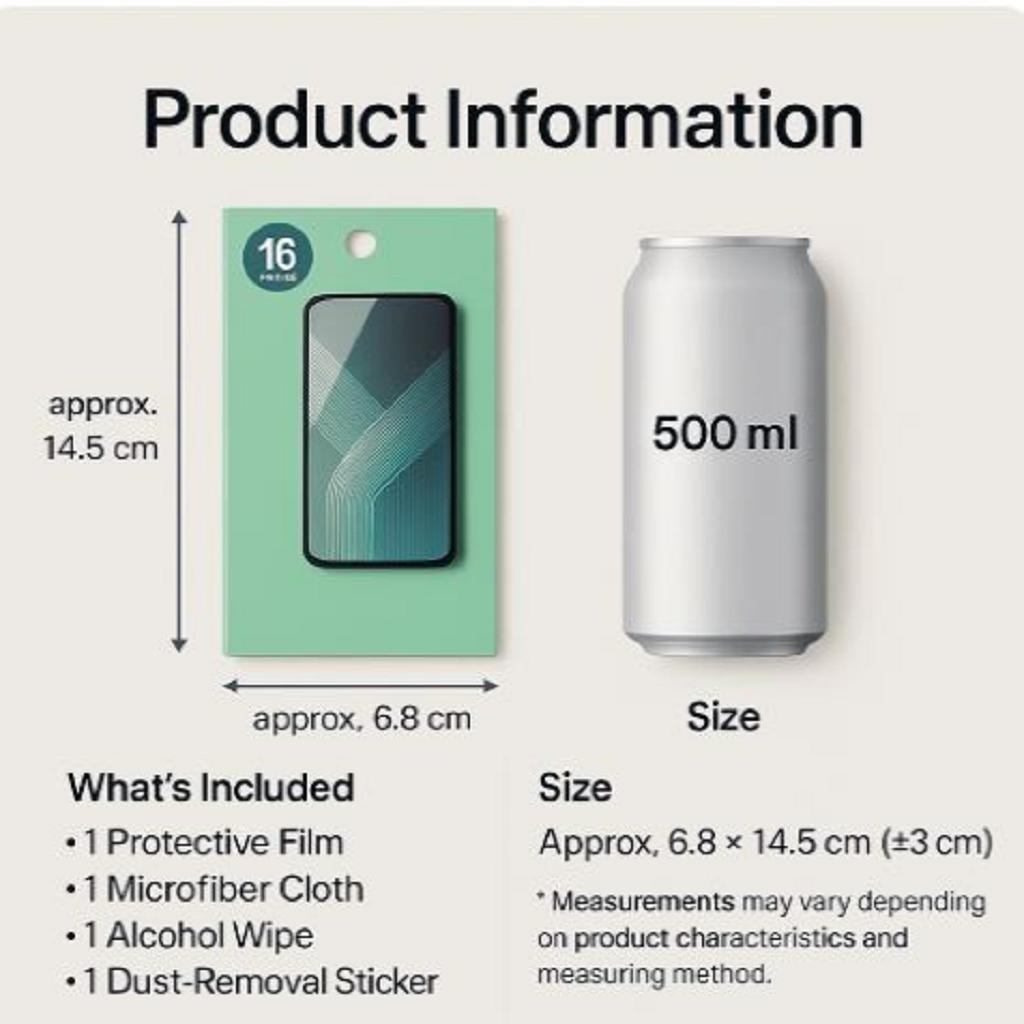 iPhone 16 Pro Tempered Glass Screen Protector