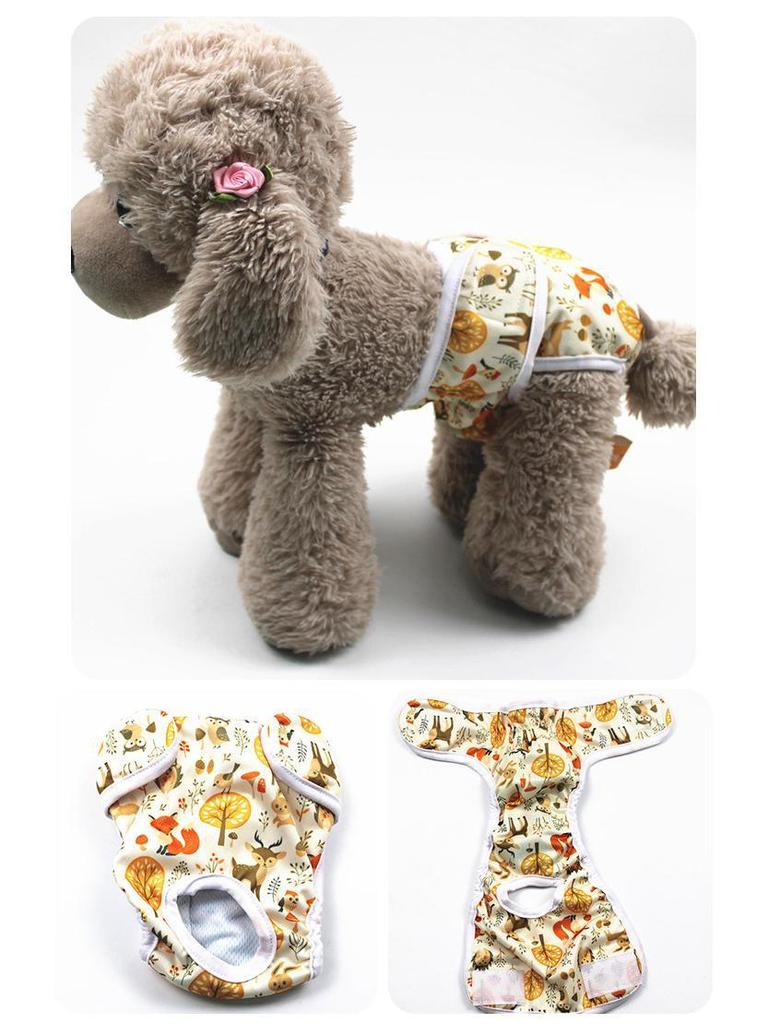 Pet Printed Anti-Harassment Menstrual Diapers for Female Dogs