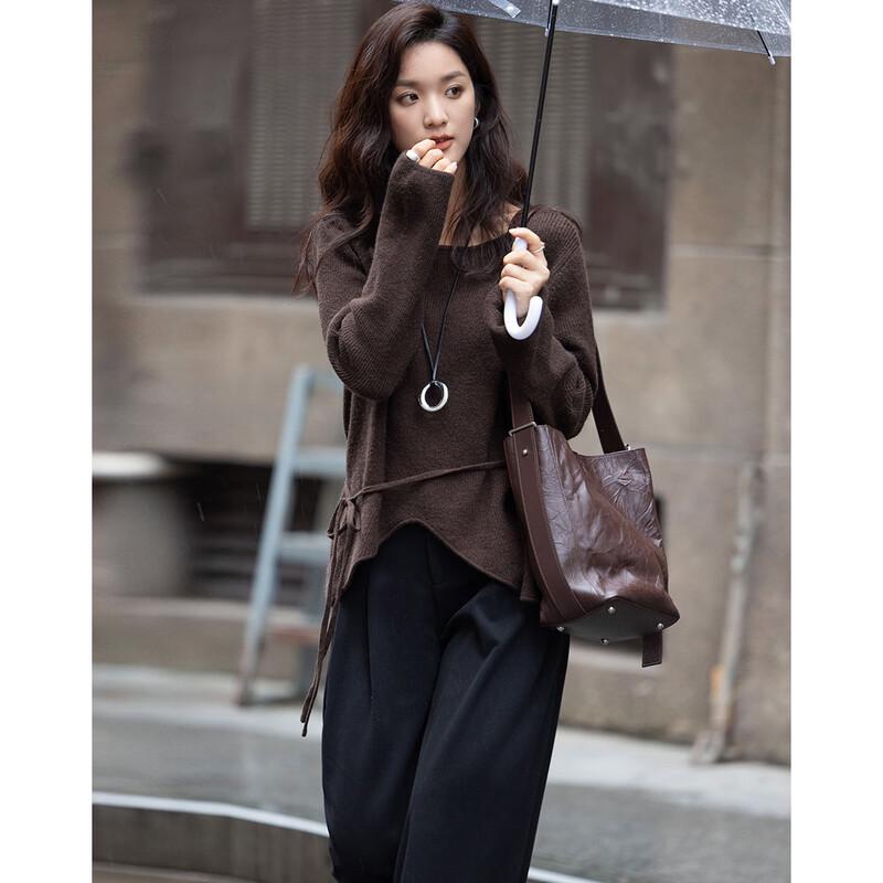 Женский вязаный кардиган с завязками спереди Demana S