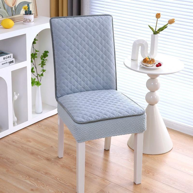 One-piece Dining Table and Chairs Cover Dining Chair Mats Chair Cover Set Household Cushions Elastic Stool Cover Four Season Universal Chair Cushion