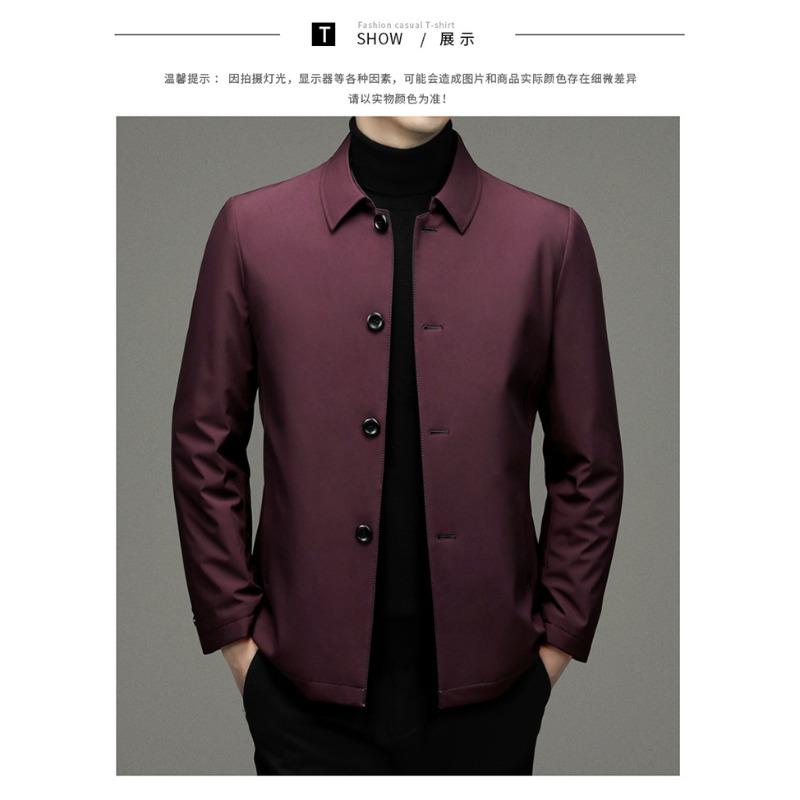 Autumn and Winter New White Duck Down Jacket Men's Middle-aged Dad Casual Men's Down Jacket Jacket