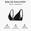 Traceless underwear women's summer thin small breasts gather without steel rim bra comfortable and sexy deep v triangle cup beautiful back bra