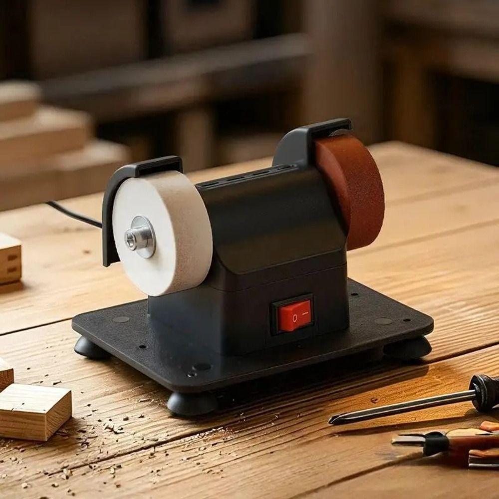 Shock Absorption Tabletop Grinding Polishing Machine Suction Cup Mini Bench Grinder  Rust Removal
