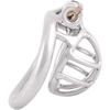 Stainless Steel Small Male Chastity Device Ergonomic Design Cock Cage S250 (1.97 Inch / 50mm)