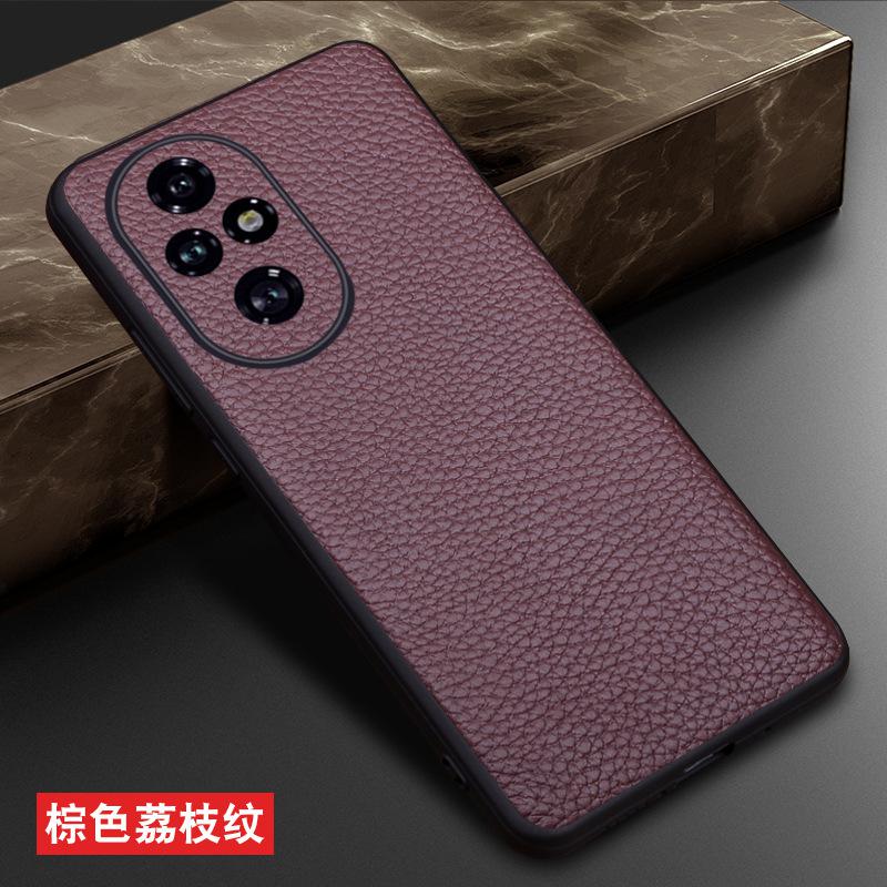 Luxury Genuine Leather Magnetic Litchi Grain Mobile Phone Book Case For Honor 600 400 300 200 100 90 70 Pro Phone Cover Funda