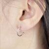 Rush Off Surgical Steel Chain Point Hoop Earrings