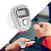 LCD Screen Digital Tally Counter Number Counter Resettable Lap Record Ring Manual Knitting Row Tally Ring For Golfer Training