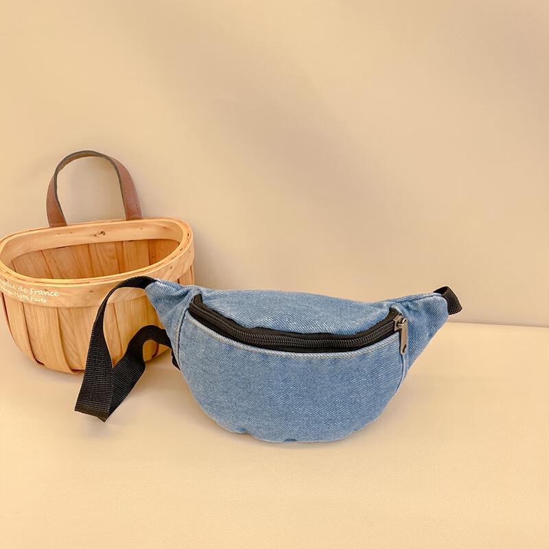 Kids Denim Crossbody Chest Bag
