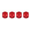 17mm Wheel Hex Hubs Adapter Nut Anti Dust Cover for HSP HOBAO TEAM C 1 8 RC Car (Red)