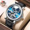 Tewis 2026 Automatic Waterproof Men's Hollow Mechanical Casual Wristwatch