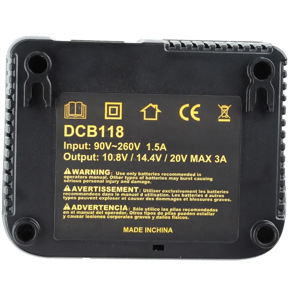 DCB118 Charger For 18V 20V Lithium Battery DCB120 DCB140 DCB183 DCB180 DCB200 DCB206 DCB609 DCB112 DCB115 DCB105 DCB107