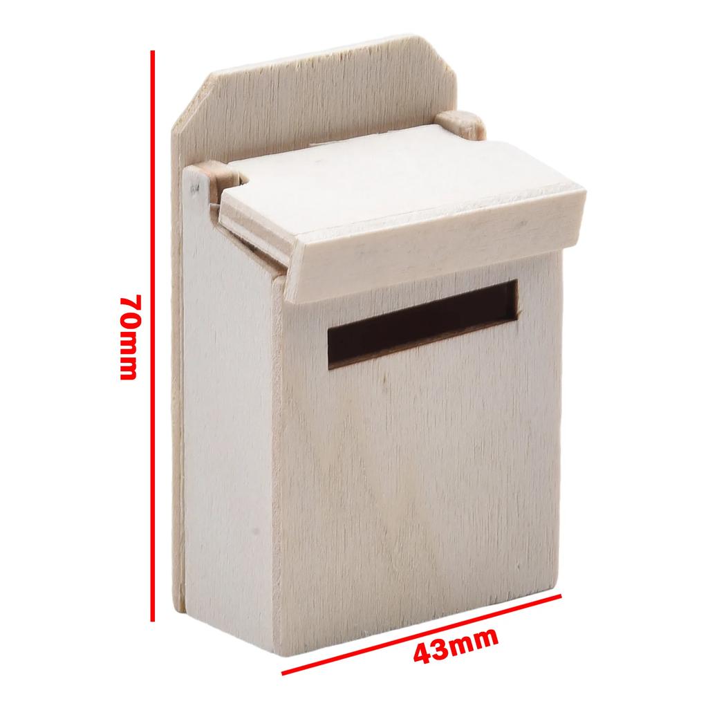 Creative Projects Miniature Mail Box Interactive Flip Design Nostalgic Touch Realistic Wooden Construction Charming Accessory
