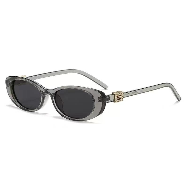 New gm millennial babes sunglasses women's American retro YK personality small frame leopard print oval sunglasses