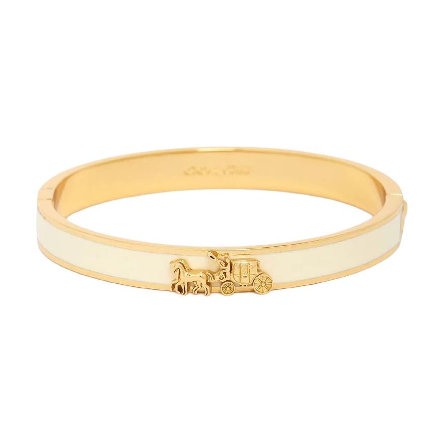 Coach equestrian-motif bracelet 335755GLD100 F zeltains