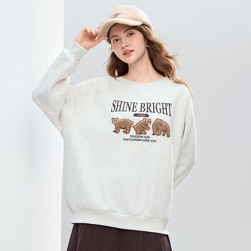 Betu Women's Fleece Lined Raglan Sleeve Sweatshirt