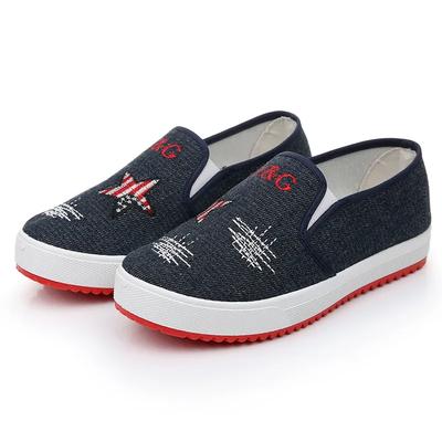 Damen klassische runde Zehenpartie hohe Qualität rutschfeste Leinenschuhe für Schüler Schule Dame lässig süße Loafer zapatos de mujer ga134