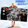 Gaga Poster Print Beach Towel, Large Soft Quick Dry Towel for Beach Camping Swimming