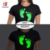 5pcs Glow in Dark HTV Vinyl Sheet Halloween DIY Iron On Transfer for T-shirts/Bags Permanent Luminous Film (30x25cm/20x25cm)