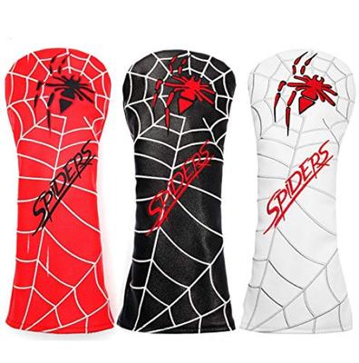 Spiders Golf Single Headcover for Fairway and UT Golf Includes Conversion Tag Headcover, Driver, Wood, Wood, Utility, Clubs, (Black)
