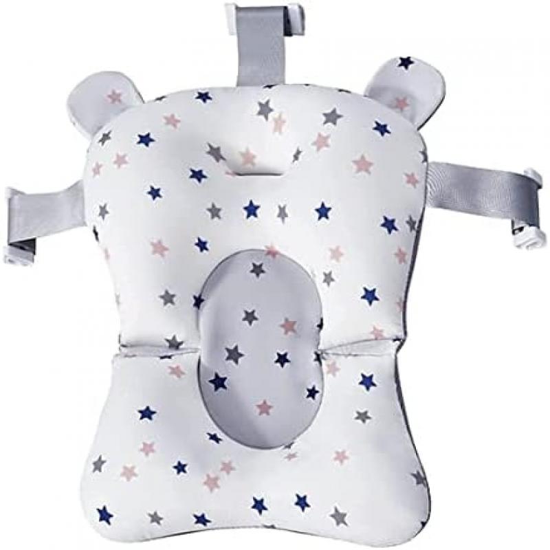 Baby Bath Tub Seat Cushion - Non-Slip Bathtub Seat for Newborns - Soft Wash Basin Cushion - Safe Support for 0-12 Months