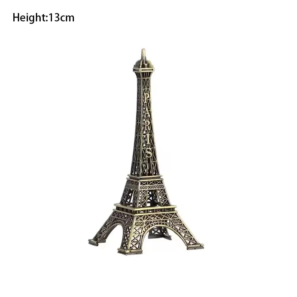 

High-Quality Metal Eiffel Tower Statue Bronze 7 Sizes Eiffel Tower Model with Box Exquisite Design Architectural Collectibles