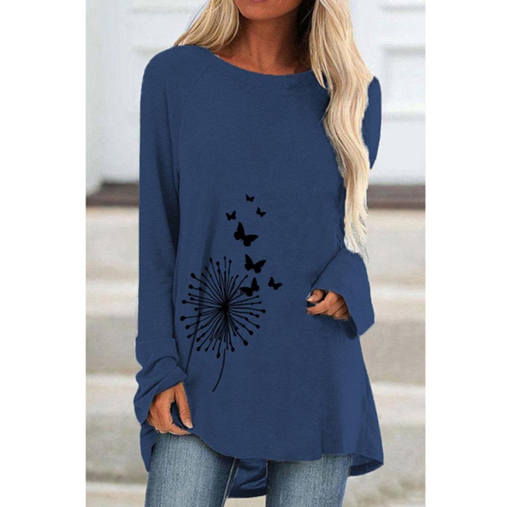 Women'S Long Sleeve T-Shirt Street Trend Clothing Crewneck Printed Top Loose Fashion 2023 Clothing High Quality Women'S T-Shirt