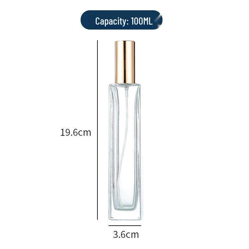 Square Glass Perfume Spray Bottle - Available in 30ml & 100ml