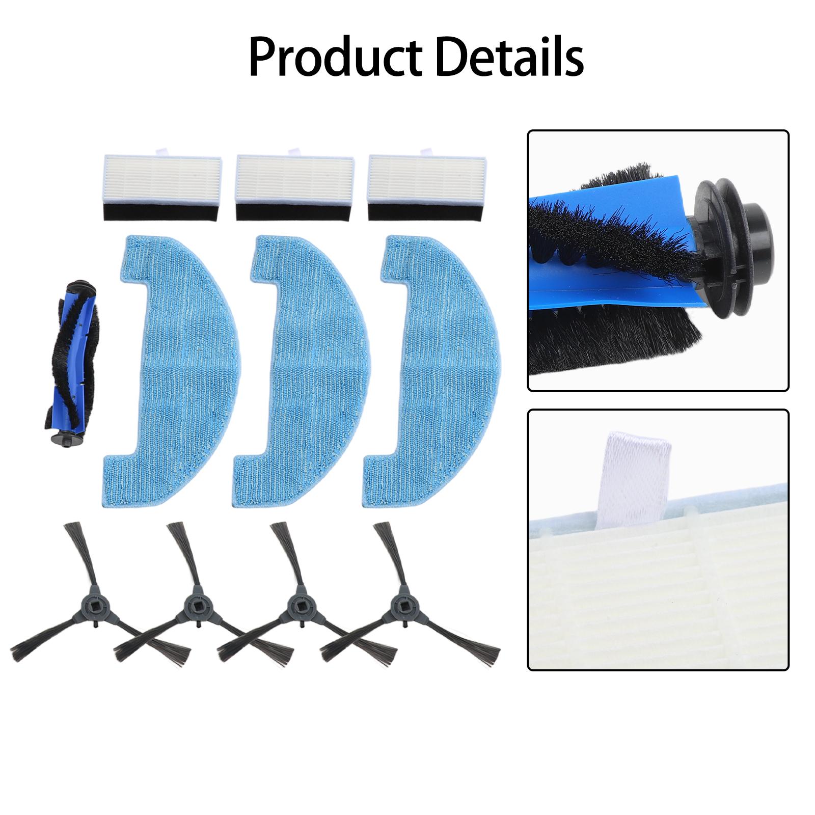 3-In-1 Replacement Loorow AT800 Parts Home Cleaning Side Brush For Corners Compatible With Loorow Effective Dirt Removal China Mainland