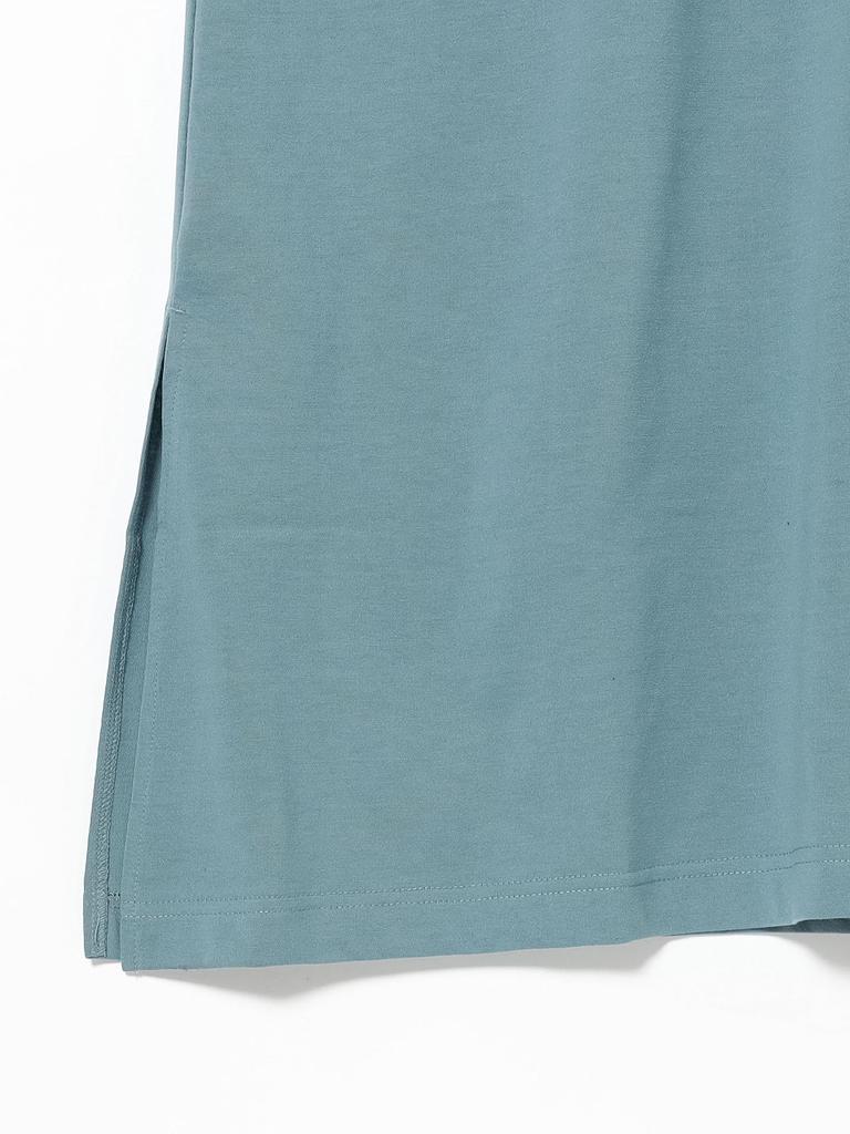 B:MING LIFE STORE by BEAMS Women's V-Neck Maxi Dress (S-M) In STONE_BLUE