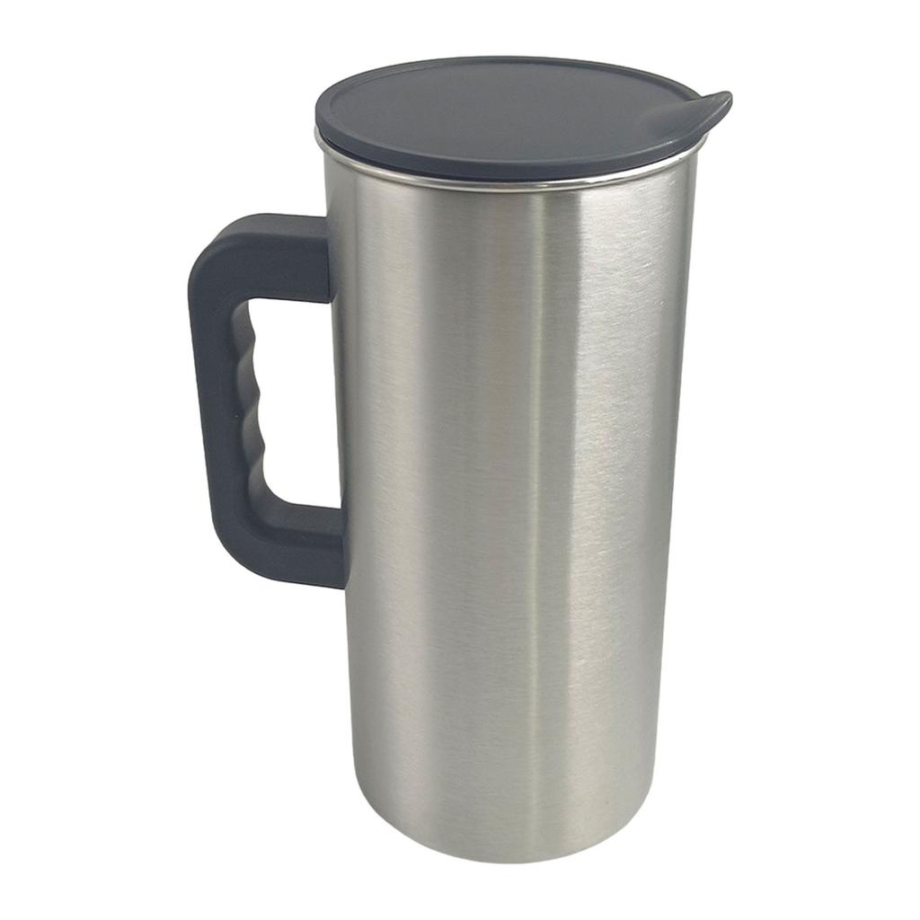 1.5L Stainless Steel Pitcher Heat Resistant Multifunctional Portable Ice Tea Kettle Wide Mount for Office Cafe Kitchen Bar Home
