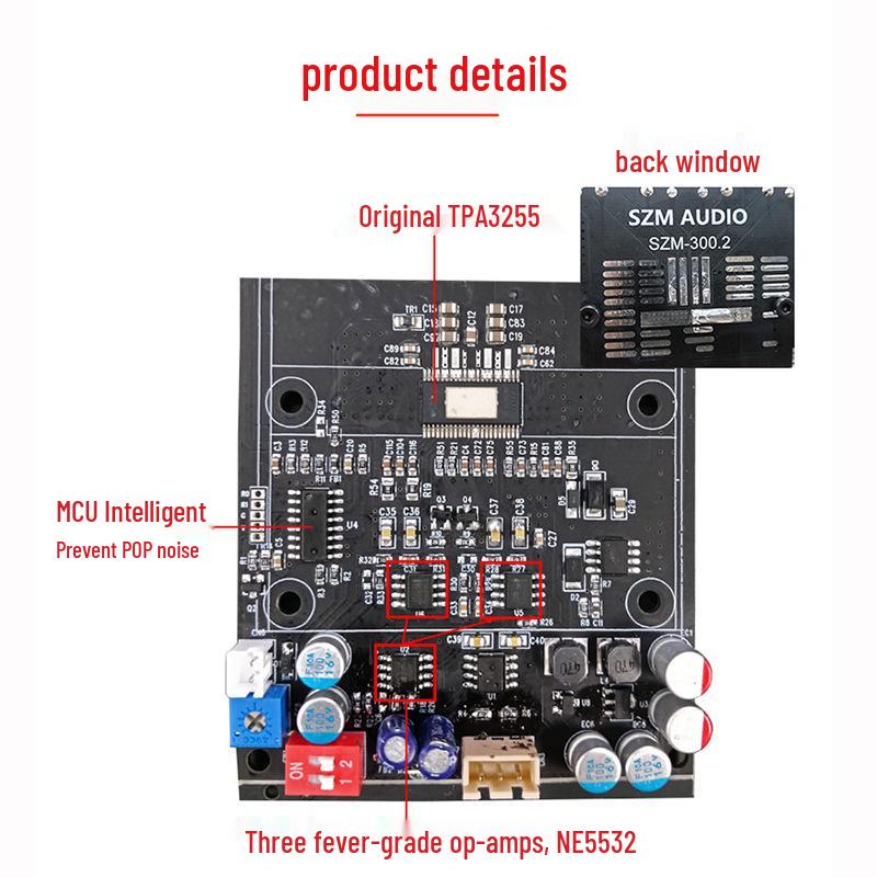 TPA3255 300WX2 Stereo Power Amplifier Board, Bridged Mono 600W