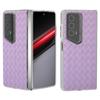 For Honor Magic V2 RSR Porsche Design Case Woven Texture Leather+PC Phone Cover Clear Edge