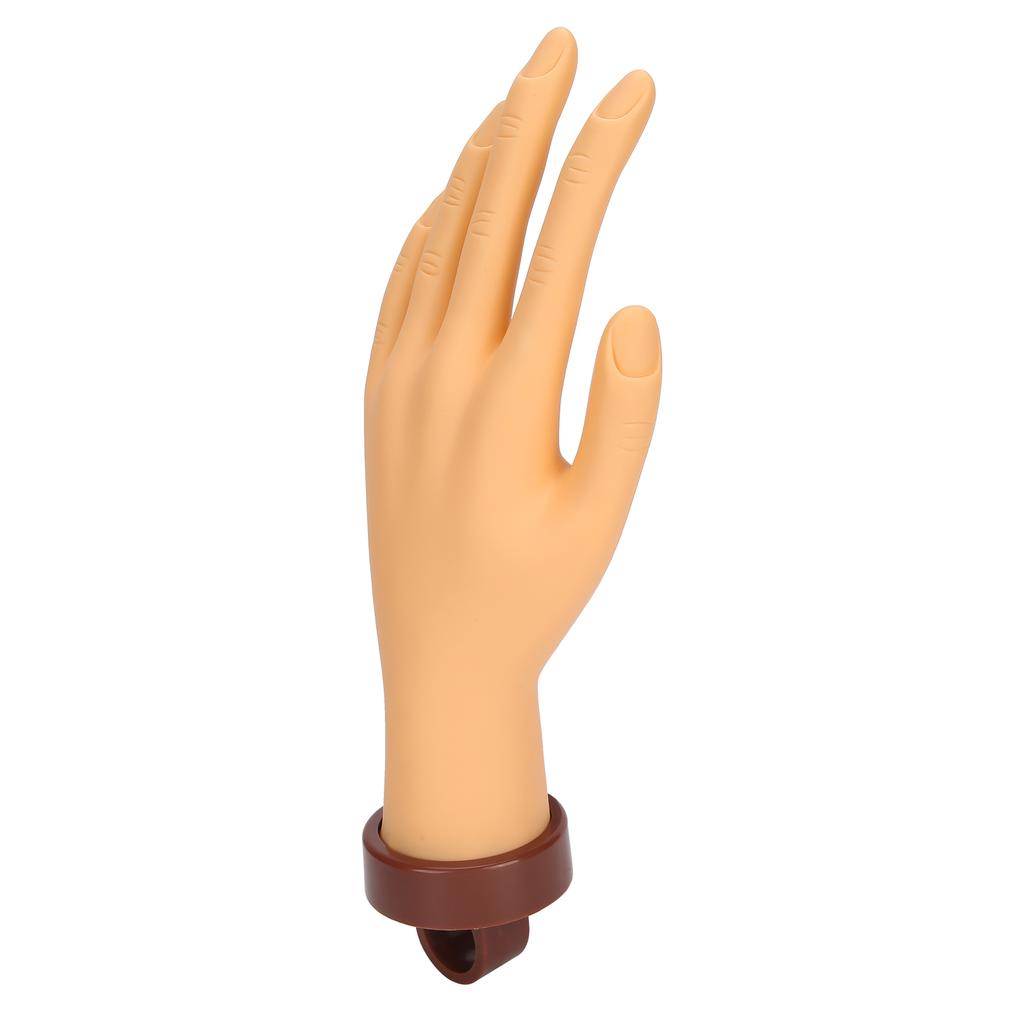 Nail Art Practice Hand Flexible Bendable Mannequin Hand Fake Hand for Nail Art Practice with Bracket