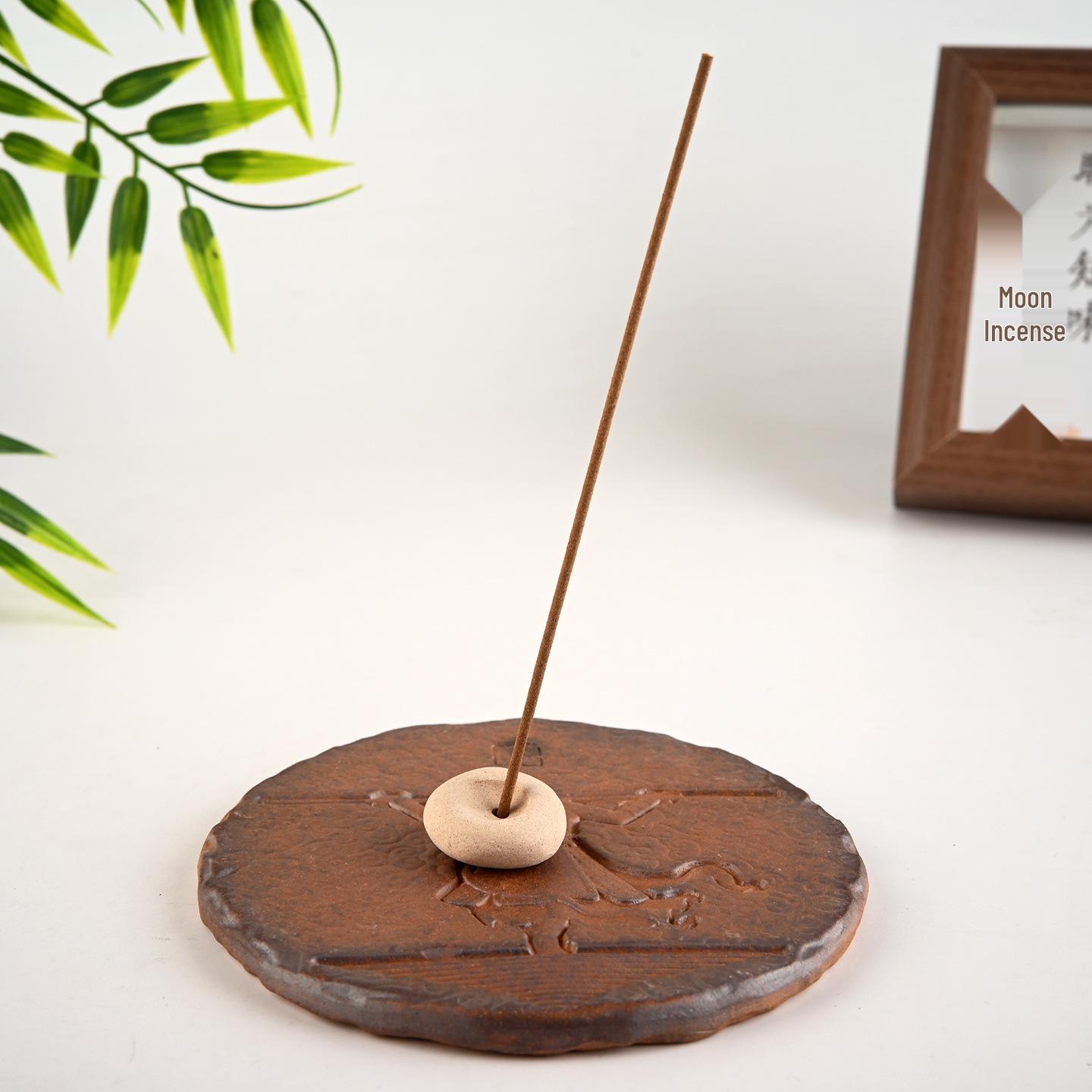 Handmade Chinese Zen Incense Holder: High-Grade Indoor Tray for Desktop Decoration