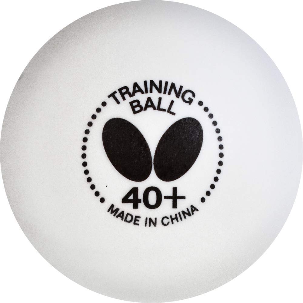 Butterfly Training Table Tennis Balls 40+ White Pack of 120 Balls